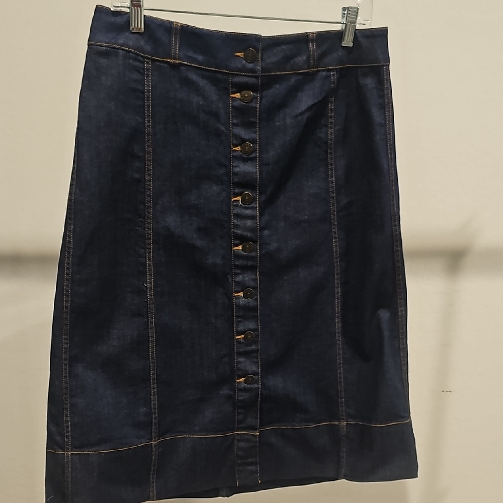 Kate Spade Dark Blue Denim Pencil Skirt